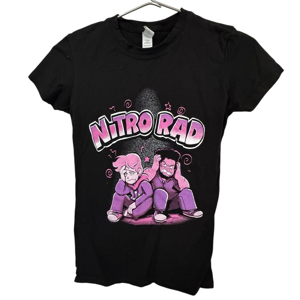 Nitro Rad YouTuber Gamer Colab Women’s S Neon Pink Black T-Shirt MINTY